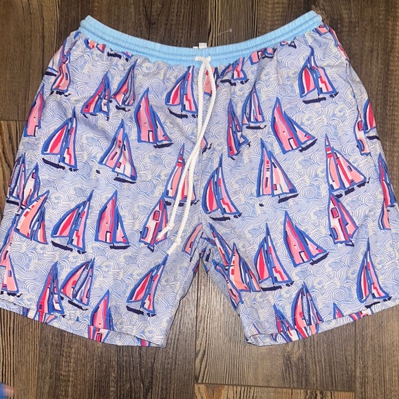 Men's Sailboat Swim Trunks - Picture 1 of 5